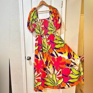 Truly 4 You Floral Multicolor Maxi Dress NWOT